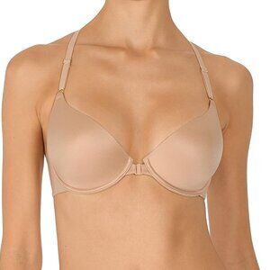 Natori Euphoria Tagless Front Close Contour Bra Nude NWT Sz 30B